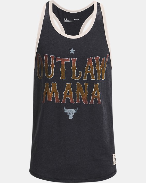 Men's Project Rock Outlaw Tank in Gray image number 4